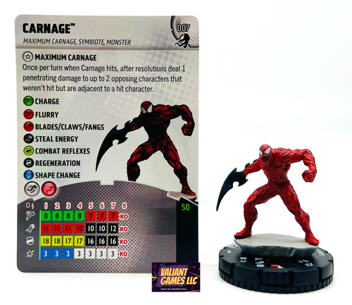 Marvel heroclix carnage - marvel,